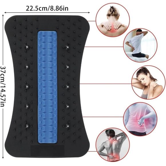Cileilei Back Stretcher Lower Back Pain Relief Cracker Lumbar Support Massage - Picture 4 of 6